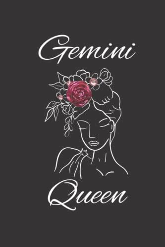 Gemini Queen Zodiac Star Sign Gemini Lined Journal Birthday Gift Idea