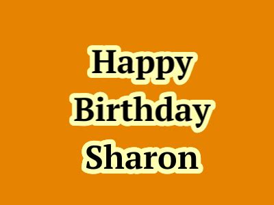 Happy Birthday Sharon Gifs