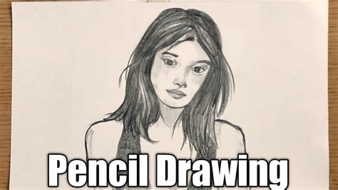 Pencil Drawing Technique Female Figure Drawing Process Ep