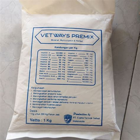 Vetways Premix Kg Mineral Sapi Mineral Kambing Lazada Indonesia