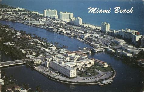 Aerial View Miami Beach, FL Postcard