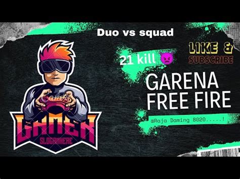 Garena Free Fire Full Gameplay Duo Vs Squad Kill Best