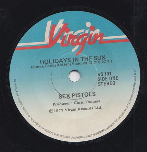 Price Value For Sex Pistols Holidays In The Sun