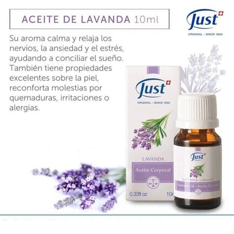 Aceite De Lavanda Just Bienestar Y Aromaterapia De Calidad