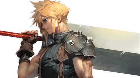 Cloud Strife Sword Final Fantasy 7 Remake Art 4k Hd Wallpaper