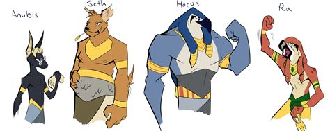 Egyptian Gods character ideas by Samplenote on DeviantArt