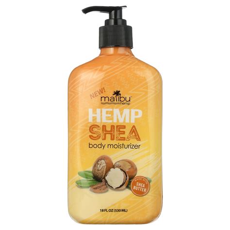 Malibu Hemp Shea Body Moisturizer 18 Fl Oz