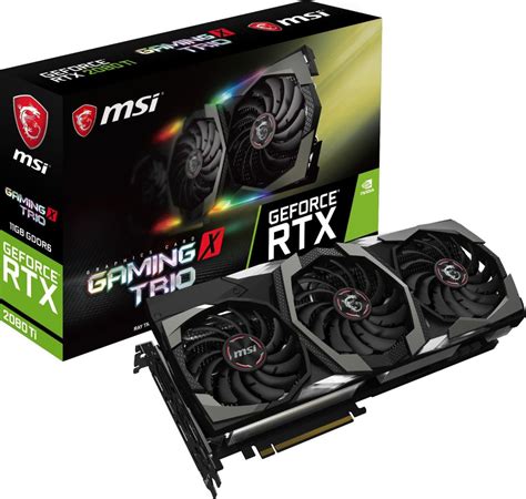 MSI GeForce RTX 2080Ti Gaming X Trio 11GB GDDR6 (RTX 2080 Ti GAMING X ...