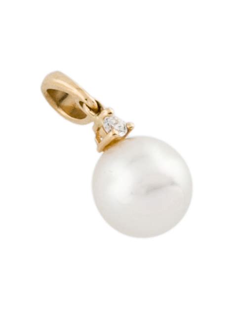 Pendant Blue Lagoon By Mikimoto K Cultured Pearl Diamond Pendant