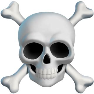 ☠️ Skull and Crossbones Emoji on Twitter Emoji Stickers 13.1