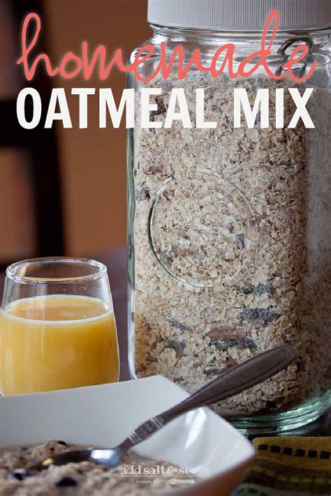 Homemade Instant Oatmeal Mix