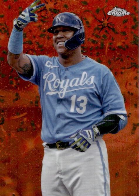 Salvador Perez Topps Chrome Update C Celebracion Orange