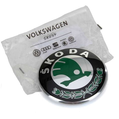 Emblema logo insignia ORIGINAL SKODA Fabia, Roomster, 1U0853621CMEL ...