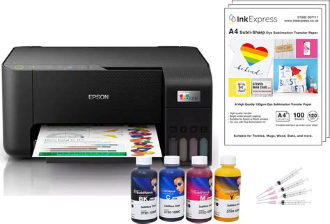 Dye Sublimation Printer Bundle Epson Ecotank Et Inc Inktec