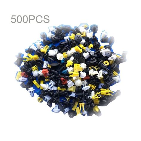 500pcs Universal Auto Body Trim Moulding Clips Plastic Push Retainer Pin Rivet Fasteners Panel