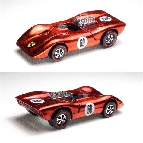 Restored Hotwheels 1970 Ferrari 312p Custom Hot Wheels