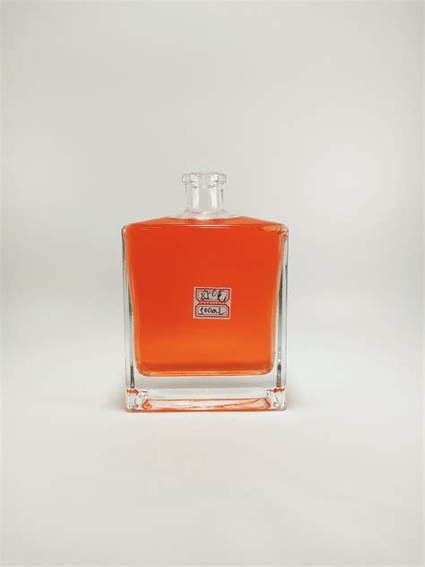 Square Super Flint Bottle 500 Ml Square Vodka Glass Bottle 500ml