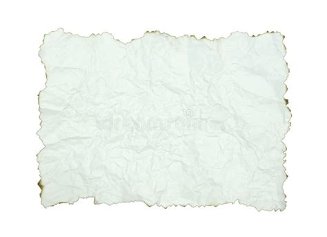 Crumpled Paper With Burnt Edges Stock Image Image 21032243