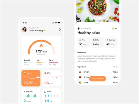 Diet & Food Tracker - Concept app by Izabela Tomala for snazzy_studio ...