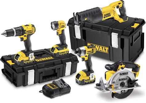 DeWalt Dewalt DCK591M3 11 tlg. Komboset 18V Li-Ionen mit 5 Maschinen 3 ...