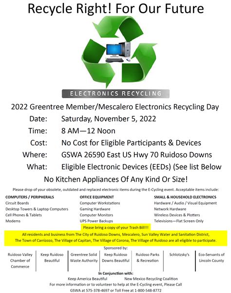 Recycling Day at Ruidoso Downs: Nov. 5th - Official Website of the ...