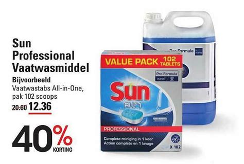 Sun Professional Vaatwasmiddel Aanbieding Bij Sligro