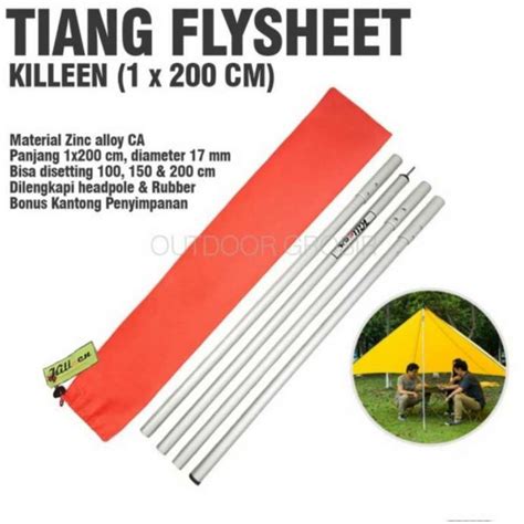 Jual Tiang Flysheet Single Pole Ultralight Penyangga Flysheet Tarp