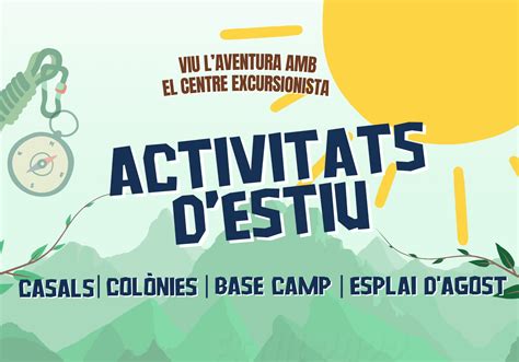 Inscripcions Obertes A Les Activitats Infantils I Juvenils De L Estiu