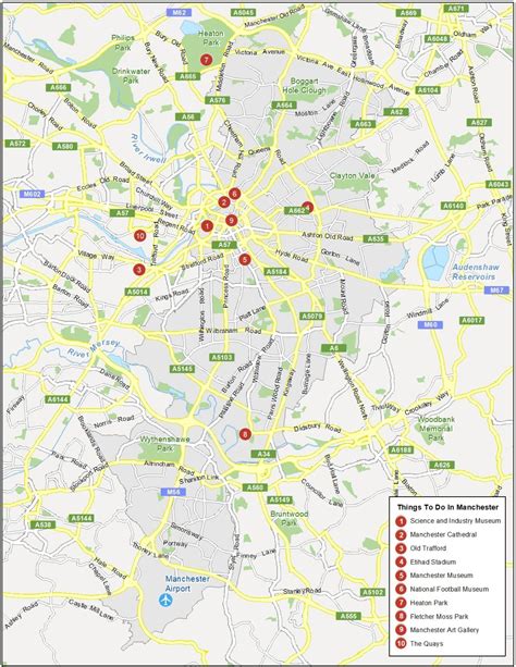 Manchester Map, England - GIS Geography