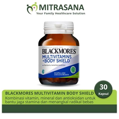 Jual Blackmores Multivitamin Body Shield Kapsul Shopee Indonesia