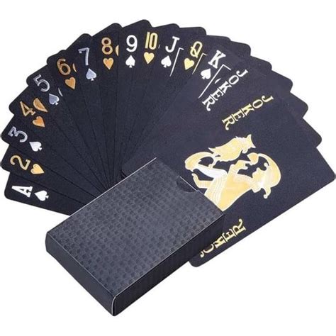 1 Pcs Cartes À Jouer En Plastique Jeux De Cartes Cartes À Jouer