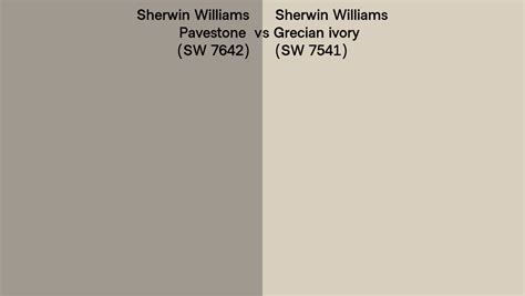 Sherwin Williams Pavestone Vs Grecian Ivory Side By Side Comparison