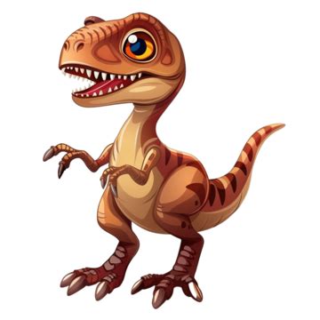 Desenho Animado Raptor Dinossauro Personagem Velociraptor Png Desenho