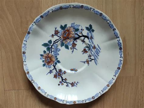 Belle Assiette En Faience Gien Peint Main Signe Fleurs Eur