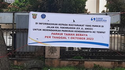 Dishub Pasang Spanduk Larangan Parkir Di Jalan Anggi BusamID