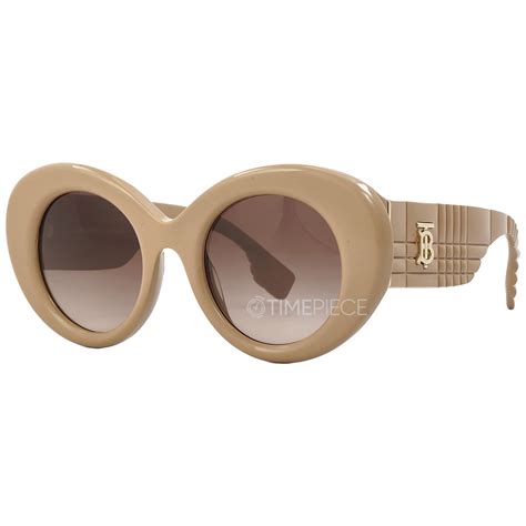 Burberry Margot Brown Gradient Round Ladies Sunglasses Be4370u 399013 49