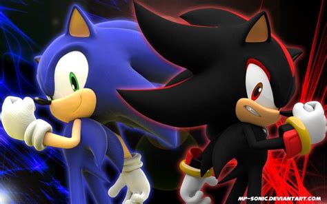 Sonic and Shadow Wallpaper by MP-SONIC on DeviantArt | Sonic and shadow ...