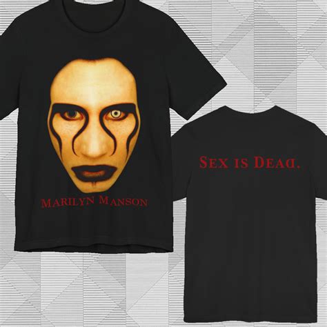 Vintage 1997 Marilyn Manson Sex Is Dead Shirt 2 Sided TokoPyramid