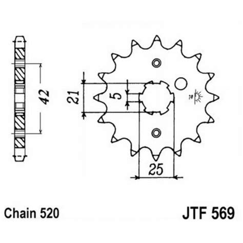 Ritzel Stahl Jt Z Hne Jtf F R Yamaha Yfm Grizzly