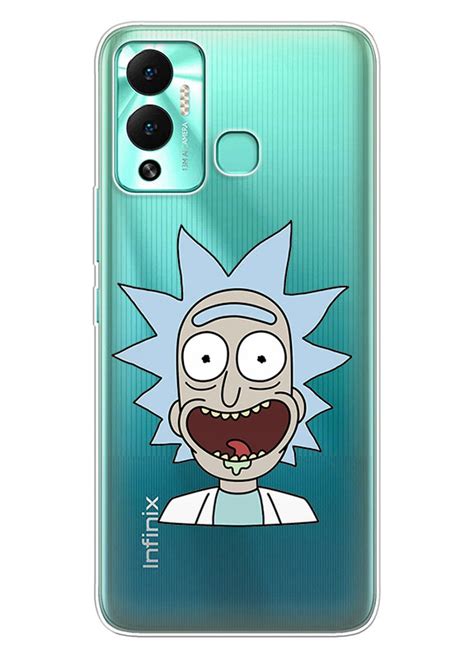 Infinix Hot Play чохол силіконовий прозорий Rick and Morty Рік та Морті сміх професора