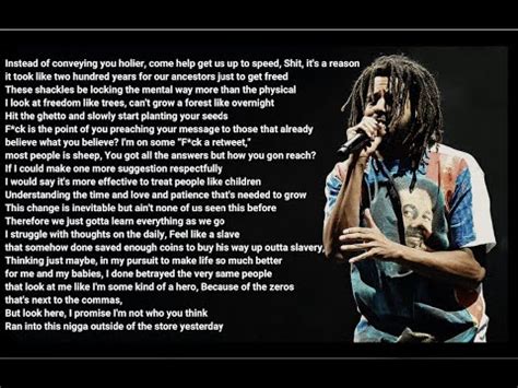 J Cole Snow On Tha Bluff Lyrics Video YouTube