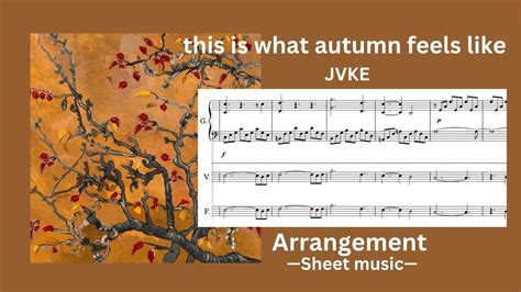 This Is What Autumn Feels Like JVKE Arrangement Sheet Music YouTube