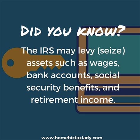 The IRS May Levy Seize Assets Such As Wages Bank Accounts Social