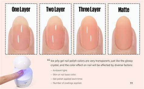 TOMICCA Nude Gel Polish Jelly Gel Nail Polish Dark Nude Translucent Soak Off UV Natural Gel