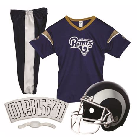 Youth Los Angeles Rams Franklin Sports Deluxe Uniform Set