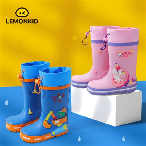 Lemonkid Children‘s Rain Boots Kids Waterproof Rain Shoes Anti-Slip ...