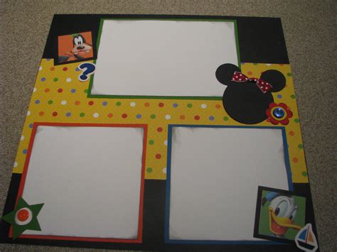 Disneycharacterlayout Scrapbook Pages Scrapbook