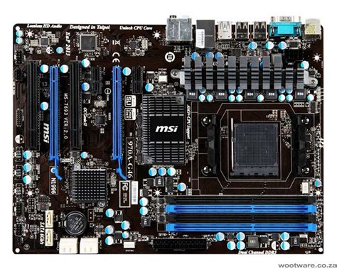 Msi A G Chipset Am Atx Desktop Motherboard Wootware