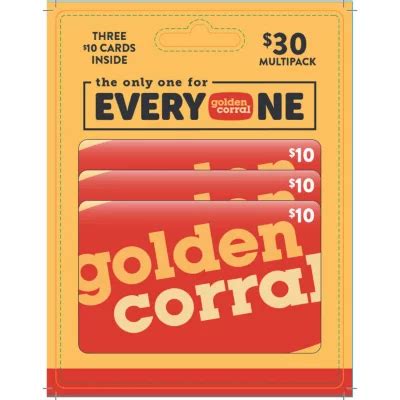 Golden Corral $30 Gift Card Multi-Pack, 3 x $10 - Sam's Club