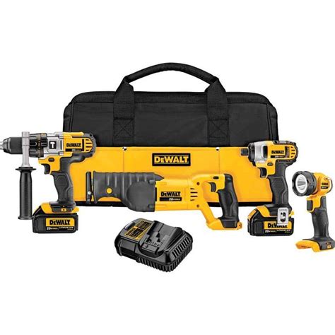 DEWALT 20 Volt Max Lithium Ion Cordless Combo Kit 4 Tool DCK492L2